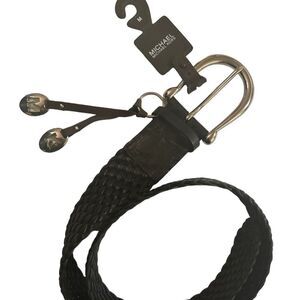 Women’s NWT Michael Kors Black Woven Belt Size Small